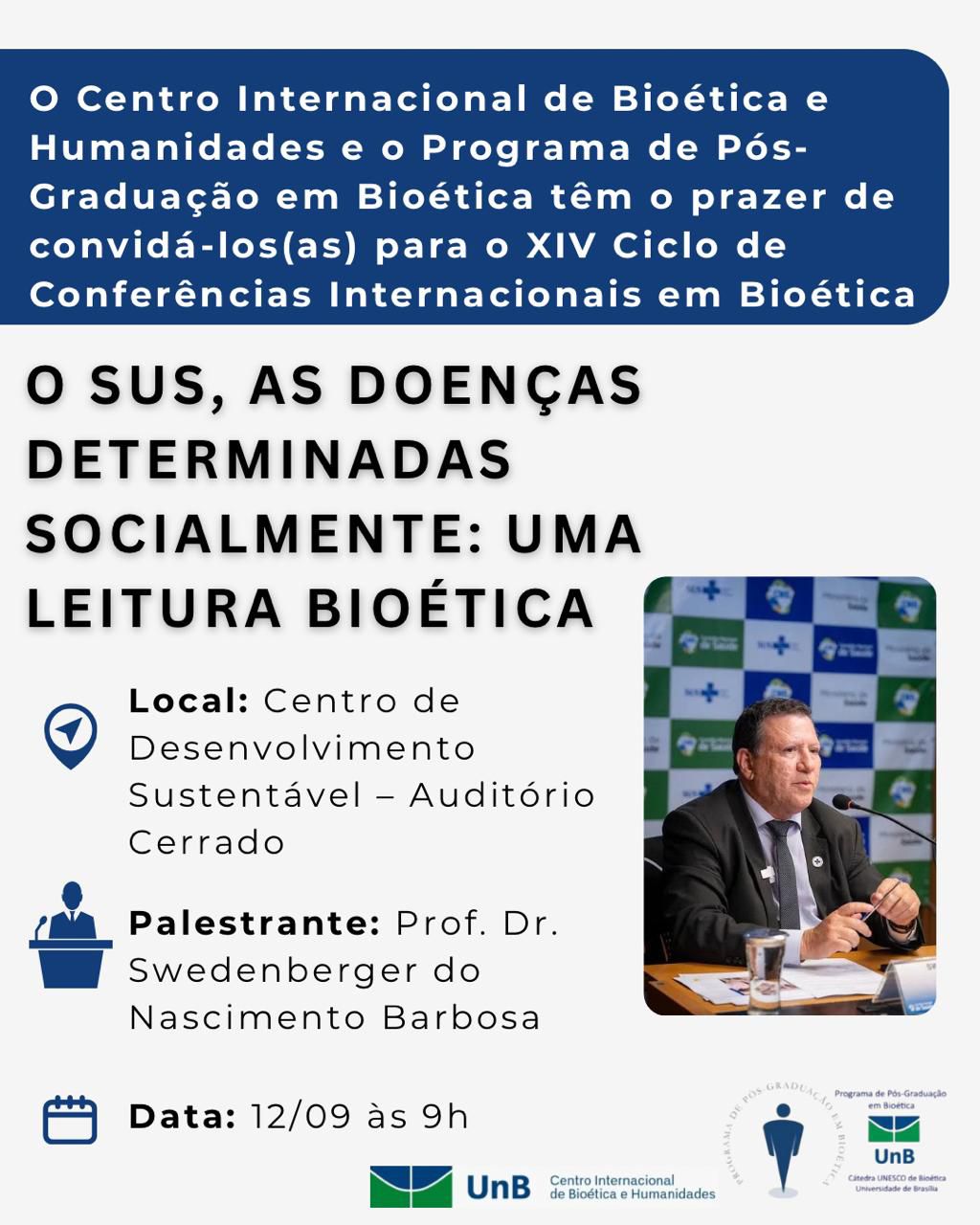 Conferência 1 O SUS as doenças determinadas socialmente uma leitura bioética